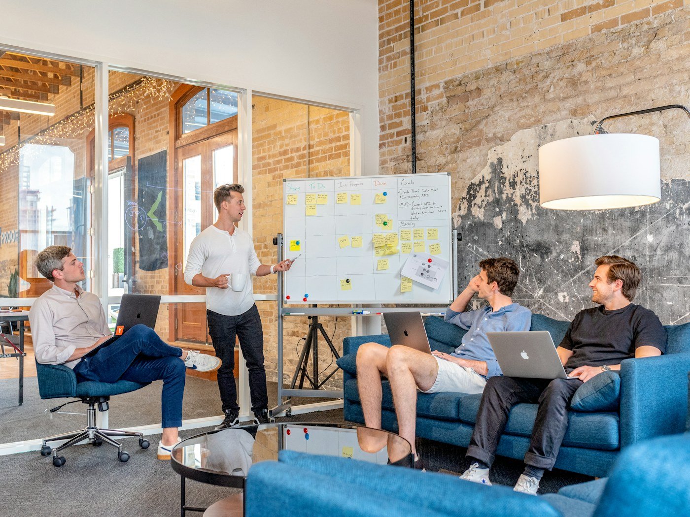 Marketing and sales team collaborating